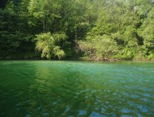 Deep pool at Sava Bohinjka