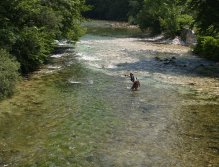 Sava Bohinjka below Bohinj Lake