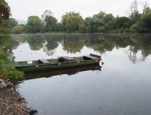 Berounka - the weir in Zadní Třebaň