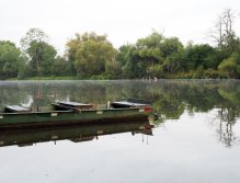 Berounka - the weir in Zadní Třebaň