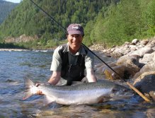 Olivier Plasseraud with his fantastic cock fish measured 1,17m from the Bridgepool