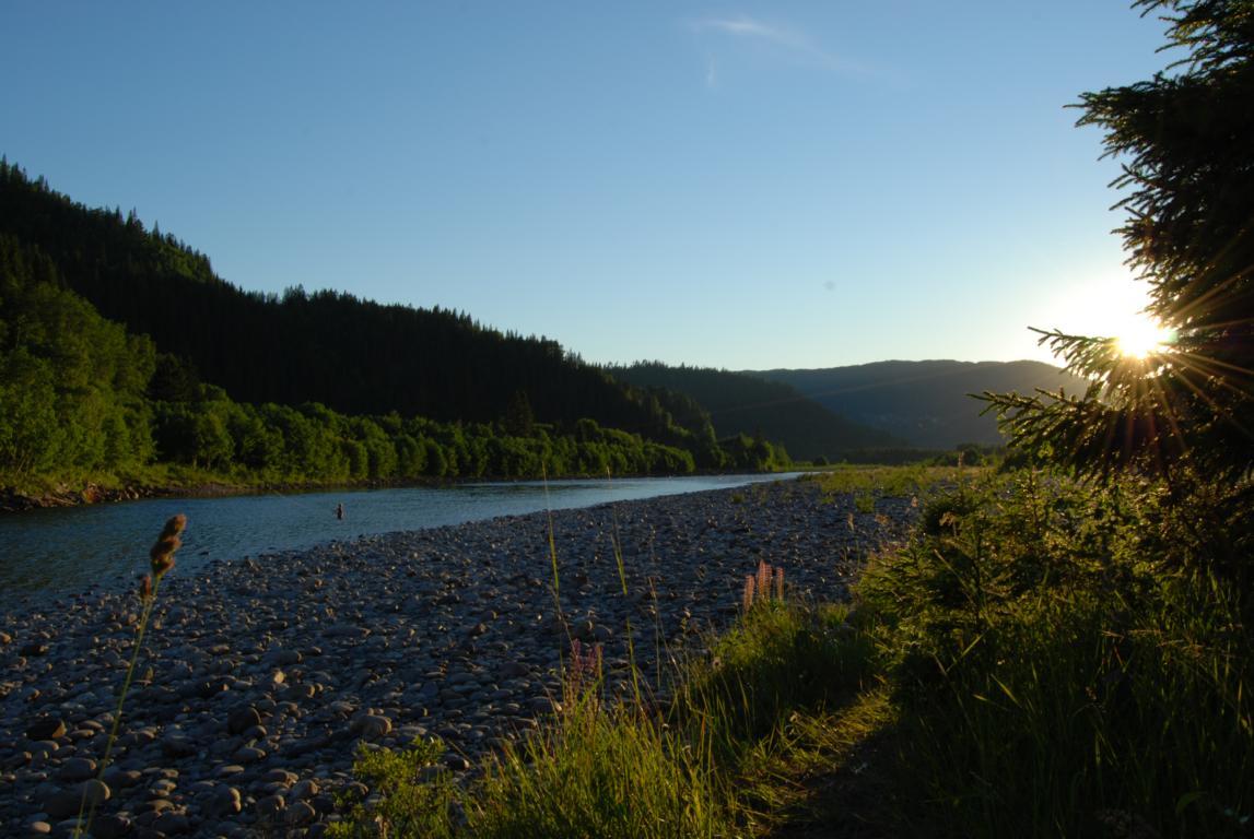 Sunset in July on the Langoypool 