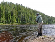 Fisherman on the upper Gaula close to Singsas