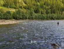 Fisherman(-woman) fishing close to Kotsöy