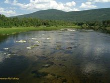 The lower part of the fly fishing zone