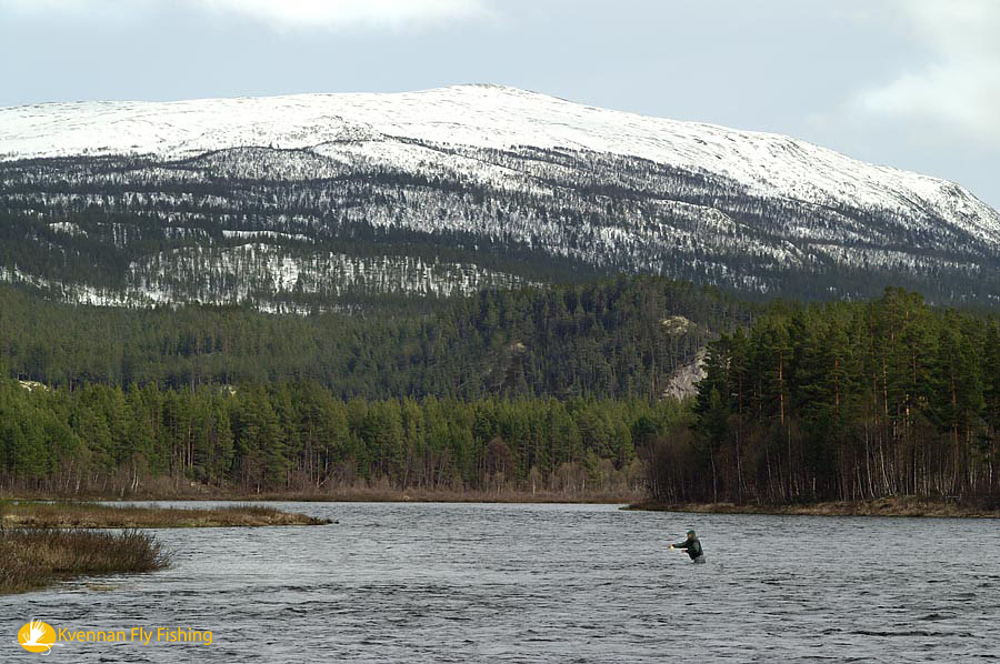 Spring time fishing near the campsite