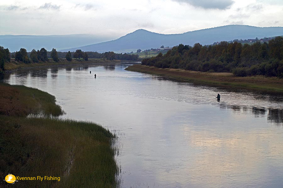 The lower part of the fly fishing zone