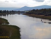 The lower part of the fly fishing zone