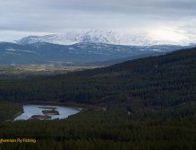 View from the mountains over River Glomma
