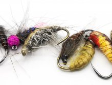 River nymphs with special tungsten weights & beads