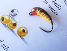 Another big river nymph tied on copper Tungsten Body+ Hanák Competition