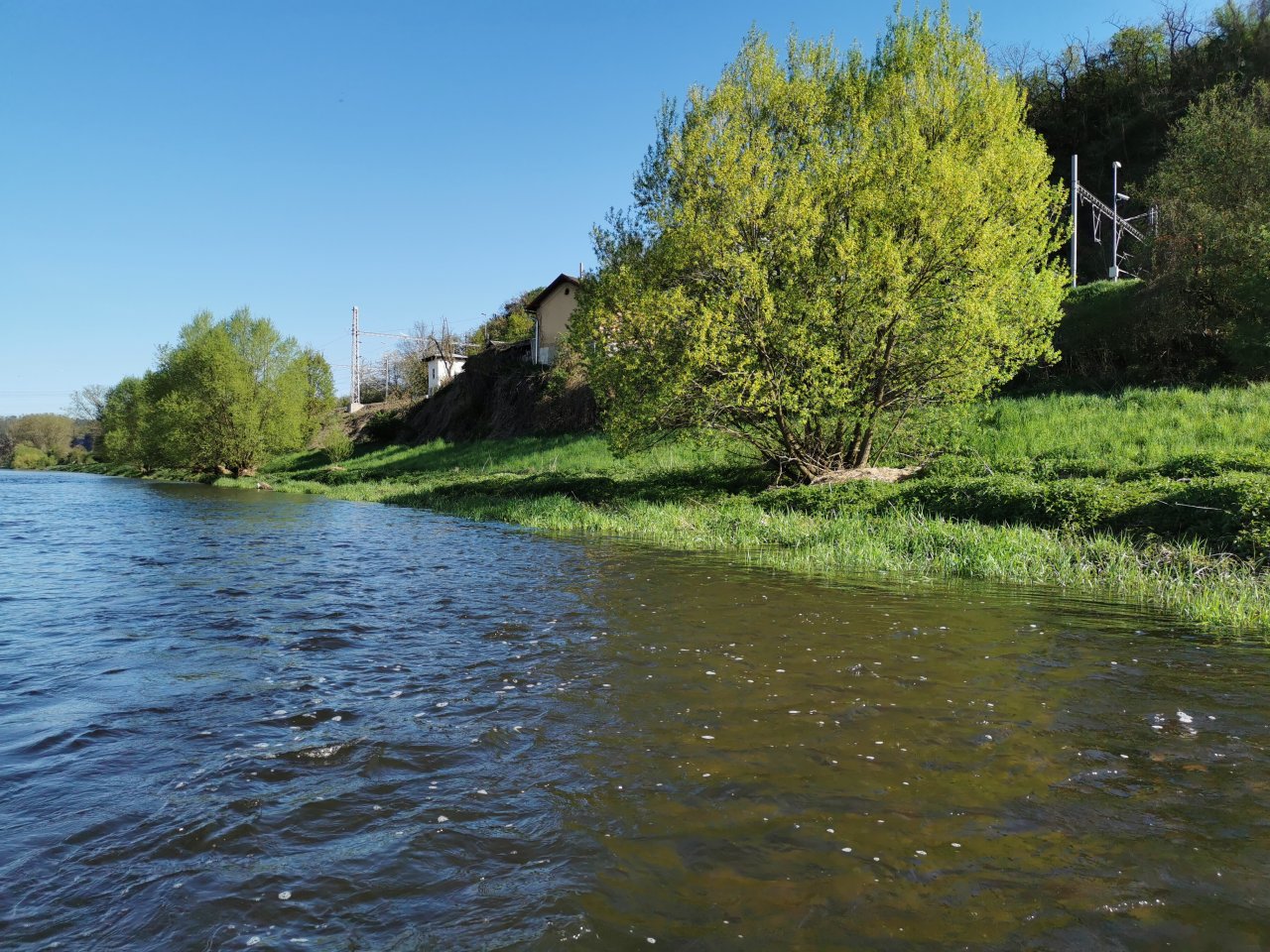 Berounka near Beroun, Czech Republic