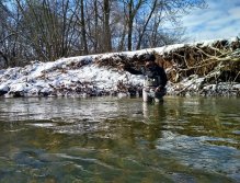 Snowy river fishing have a great atmosphere.