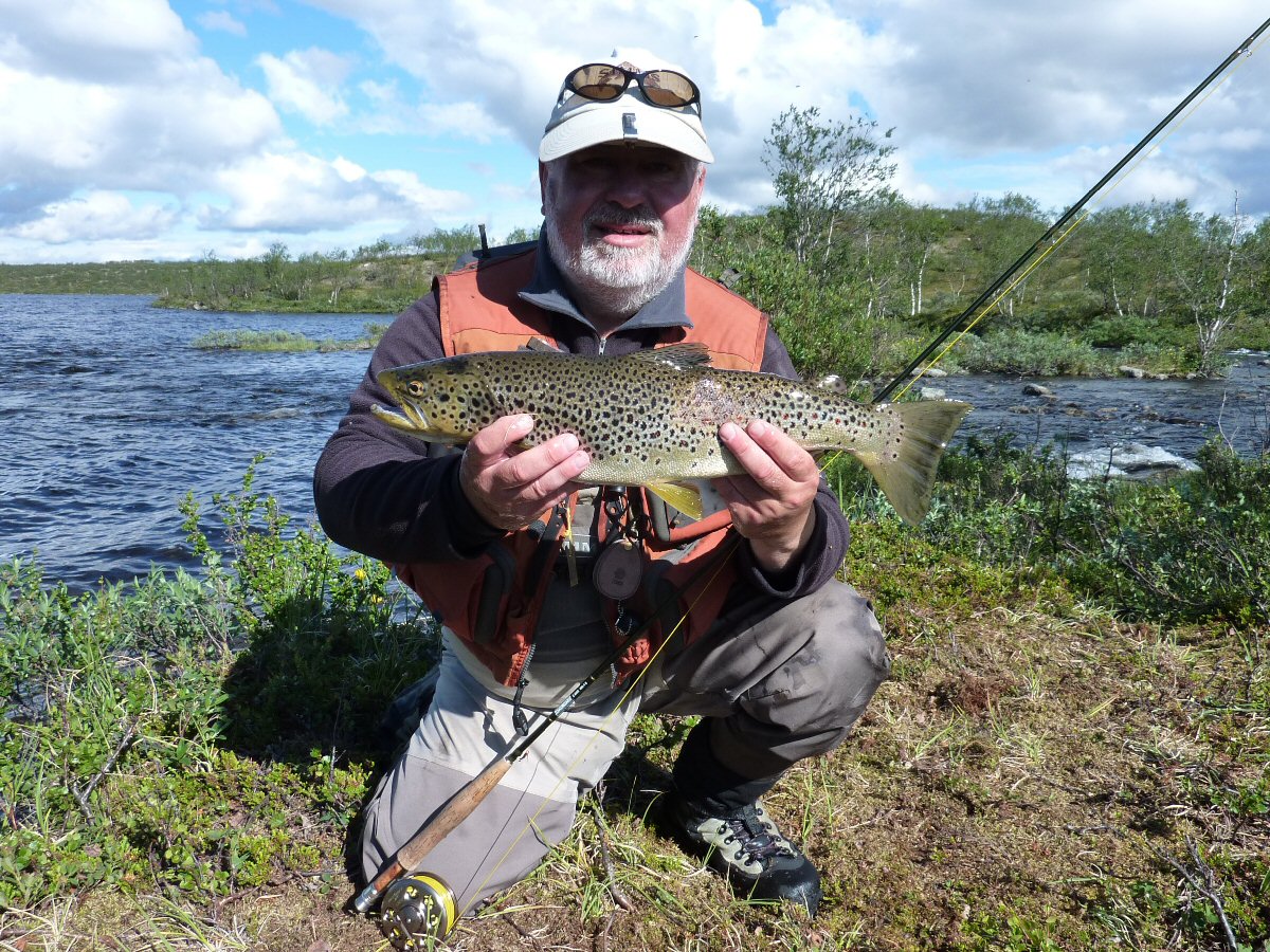 Vaclav and his Brown trout - 55 cm