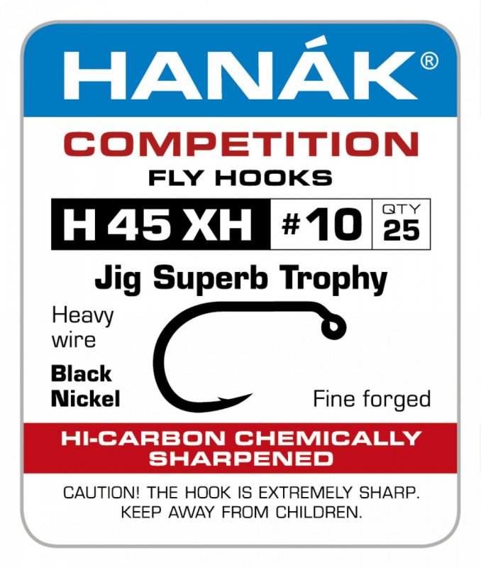 Fly Tying Hook Hanak Competition Jig Super Trophy (H45XH)
