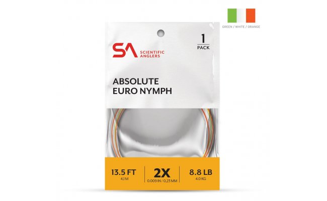 Absolute Euro Nymph Leader Scientific Anglers 13.5' 4X (0,18mm) Absolute Euro Nymph Leader Scientific Anglers 13.5' 4X (0,18mm)