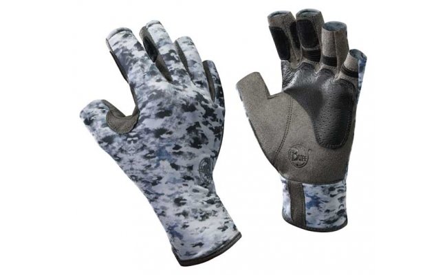 Angler Gloves Buff Pro-Series Fish Camo Angler Gloves Buff PS Fish Camo S/M