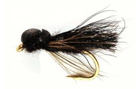 Balloon Caddis Black Balloon Caddis Black, Size 14
