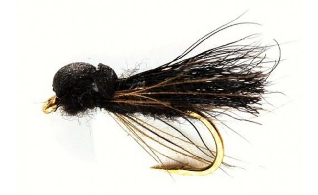 Balloon Caddis Black Balloon Caddis Black, Size 14