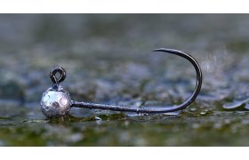 Barbless Jig Hooks With Head RedBass Sickle #8 - 14 mm Barbless Jig Hooks With Head RedBass Sickle #8 - 14 mm, 0,5 g