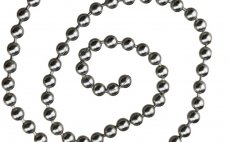 Bead Chain Eyes Veniard Silver