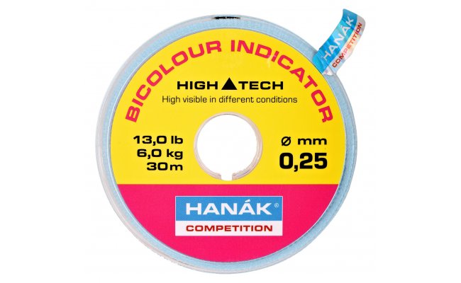 Bicolour Indicator Line Hank Competition 30 m Bicolour Indicator Line Hank Competition 30 m - 0,18 mm, 3,3 kg
