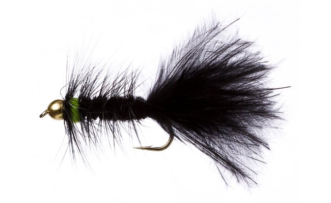 Black & Green Nugget Woolly Bugger Black & Green Nugget Woolly Bugger, Size 10