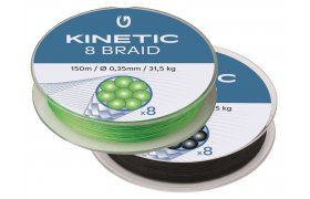 Braided Fishing Line Kinetic 8 Braid 150 m Braided Fishing Line Kinetic 8 Braid 150 m 0,14 mm - 11,5 Kg Black