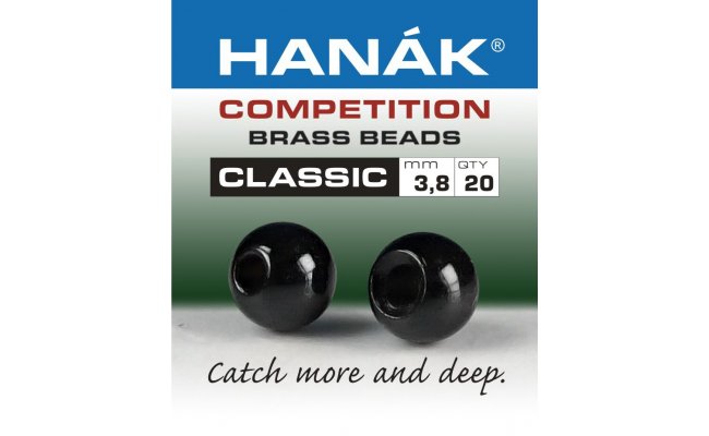 Brass Beads Hanak Competition CLASSIC Black Brass Beads Hanak Competition CLASSIC Black 2,0 mm, 20 pcs