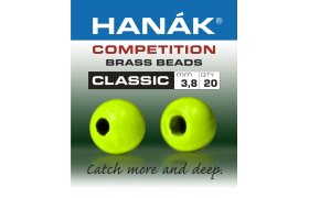 Brass Beads Hanak Competition CLASSIC Fluo Chartreuse Brass Beads Hanak Competition CLASSIC Fluo Chartreuse 2,0 mm, 20 pcs