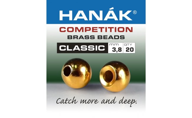 Brass Beads Hanak Competition CLASSIC Gold Brass Beads Hanak Competition CLASSIC Gold 2,0 mm, 20 pcs