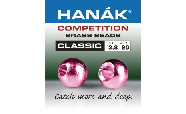 Brass Beads Hanak Competition CLASSIC Metallic Pink Brass Beads Hanak Competition CLASSIC Metallic Pink 2,0 mm, 20 pcs