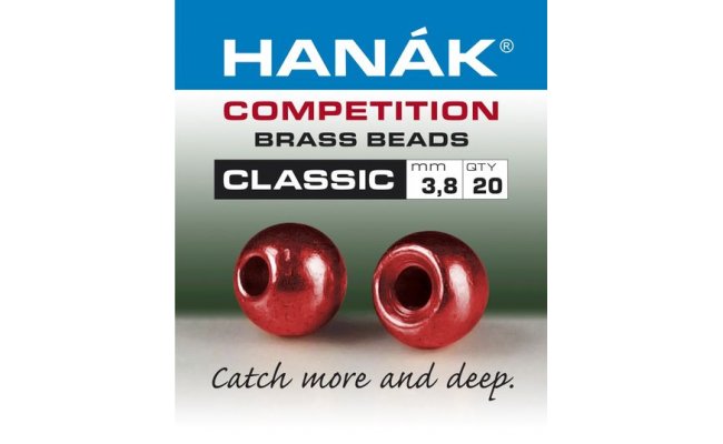 Brass Beads Hanak Competition CLASSIC Metallic Red Brass Beads Hanak Competition CLASSIC Metallic Red 2,0 mm, 20 pcs