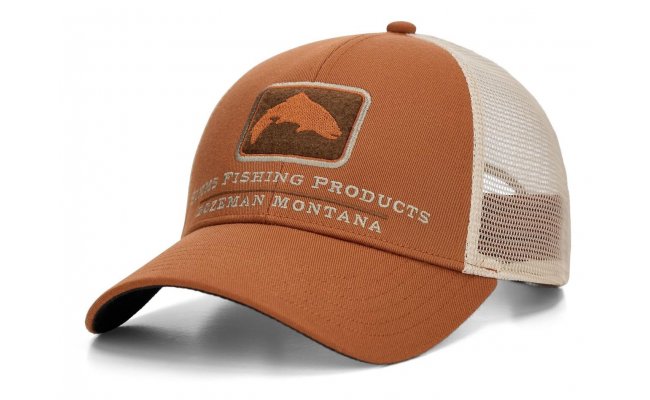 Cap Simms Trout Icon Trucker Stonefly  Cap Simms Trout Icon Trucker Stonefly 