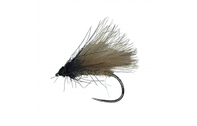 CDC Caddis Black & Grey B/L CDC Caddis Black & Grey B/L, Size 12