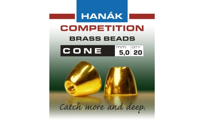 Cone Head Hanak Competition Gold Cone Head Hanak Competition Gold 5,0 mm, 20 pcs