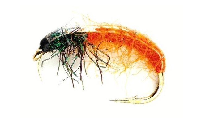 Czech Grub Glister Orange Czech Grub Glister Orange, Size 10