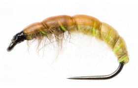 Czech Nymph Slim Fluo Green Ribbing Czech Nymph Slim Fluo Green Ribbing, Size 10