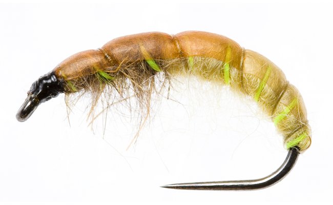 Czech Nymph Slim Fluo Green Ribbing Czech Nymph Slim Fluo Green Ribbing, Size 10