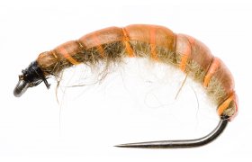 Czech Nymph Slim Fluo Orange Ribbing Czech Nymph Slim Fluo Orange Ribbing, Size 10