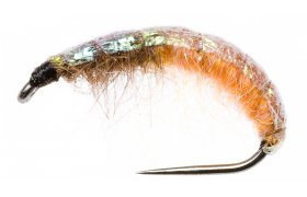 Czech Nymph Slim Pearl Flashback Light Orange Czech Nymph Slim Pearl Flashback Light Orange, Size 10