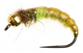 Disco Czech Nymph Green & Olive Disco Czech Nymph Green & Olive, Size 10
