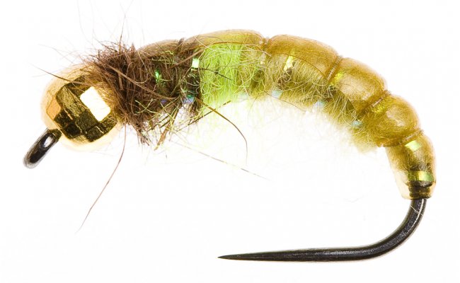 Disco Czech Nymph Green & Olive Disco Czech Nymph Green & Olive, Size 10