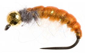 Disco Czech Nymph Orange Disco Czech Nymph Orange, Size 10