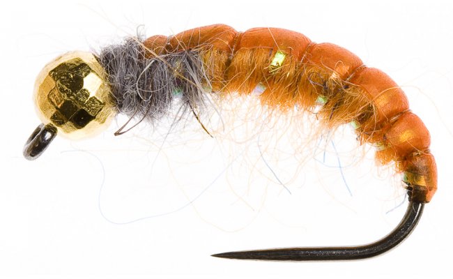 Disco Czech Nymph Orange Disco Czech Nymph Orange, Size 10