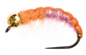 Disco Czech Nymph Salmon Disco Czech Nymph Salmon, Size 10