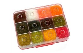 Dubbing Box Fulling Mill Tactical Microflash Dubbing Selection Dubbing Box Fulling Mill Tactical Microflash Dubbing Selection - Mix 12 Colors