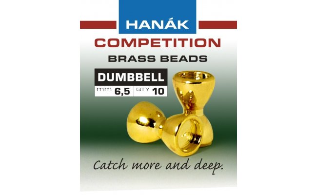 Dumbbell Eyes Hanak Competition Gold Dumbbell Eyes Hanak Competition Gold 4,0 mm, 10 pcs