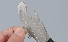 Fish Hook Hone & Bottle Opener Leichi Silver