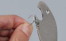 Fish Hook Hone & Bottle Opener Leichi Silver